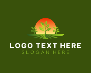 Land - Plant Farm Landscaping logo design