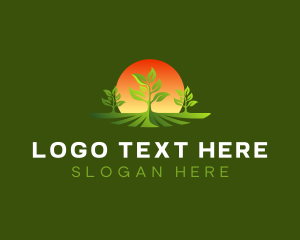 Sustainability - Plant Farm Landscaping logo design