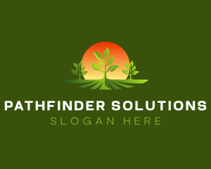 Plant Farm Landscaping Logo