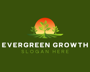 Plant Farm Landscaping logo design