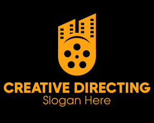 Directing - Cinema Film Reel City logo design
