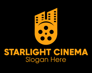 Cinema - Cinema Film Reel City logo design