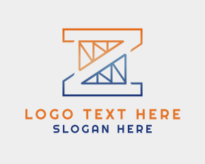 Trusses - Trusses Construction Letter Z logo design