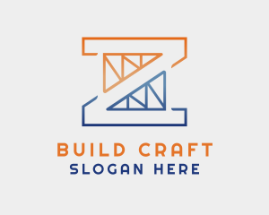 Construct - Trusses Construction Letter Z logo design