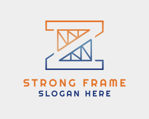 Truss - Trusses Construction Letter Z logo design