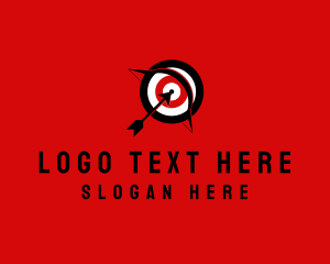 Strategic Marketing - Arrow Archery Target logo design