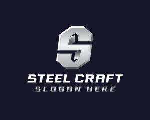 Steel - Industrial Steel Letter S logo design