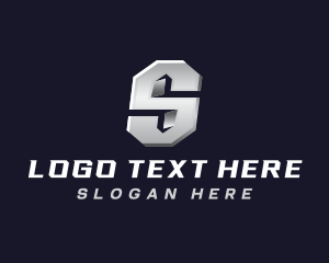 Digital - Industrial Steel Letter S logo design