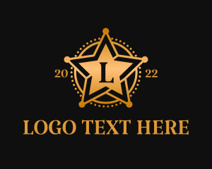 Champion - Golden Sheriff Badge logo design