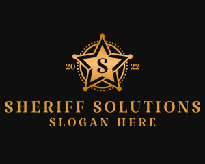 Sheriff - Cowboy Officer Sheriff logo design