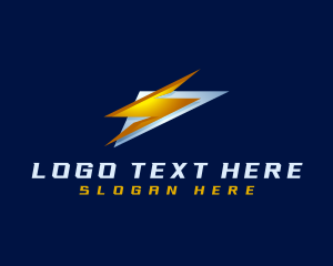 Fast - Lightning Bolt Zap logo design