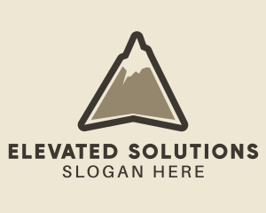 High Mountain Peak logo design