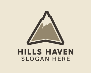 High Mountain Peak logo design