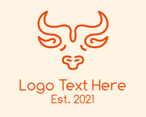 Ox - Cow Head Steakhouse logo design