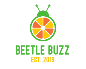 Orange Fruit Bug logo design