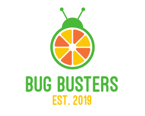 Orange Fruit Bug logo design