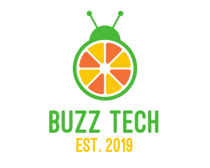 Orange Fruit Bug logo design