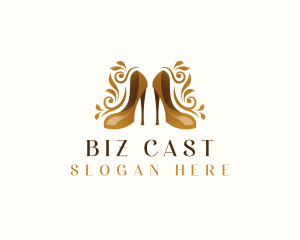 High Heels - Elegant Shoe Boutique logo design