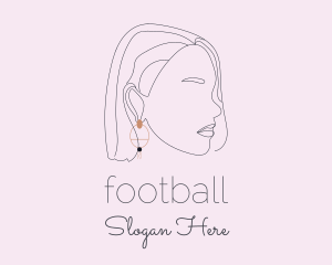 Jewelry - Woman Earring Jewelry logo design