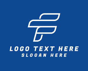 Letter F - Fast Express Letter F logo design