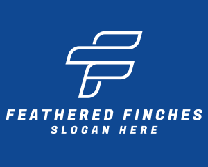 Fast Express Letter F logo design