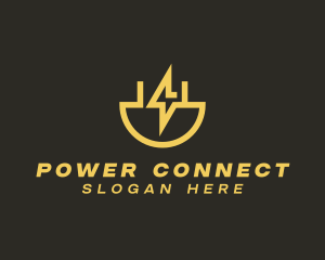 Plug - Electric Plug Lightning logo design