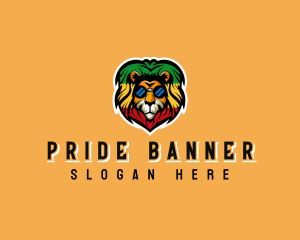 Lion Jamaican Rastafari logo design