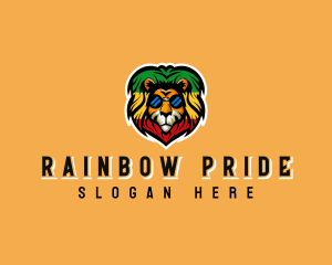 Lion Jamaican Rastafari logo design