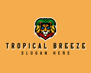 Lion Jamaican Rastafari logo design