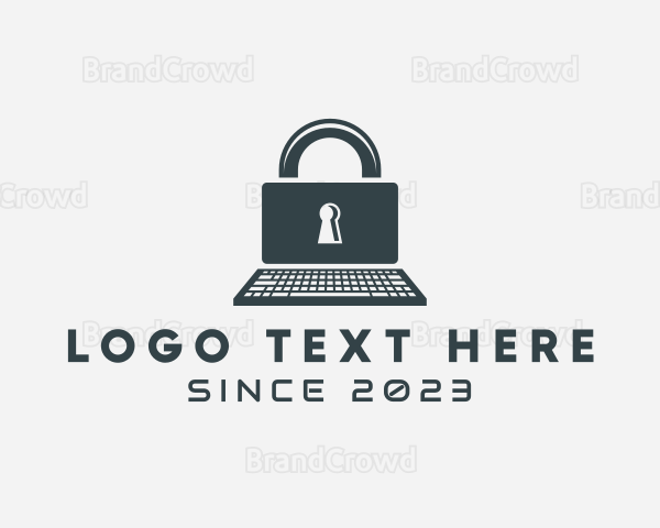 Laptop Digital Security Logo