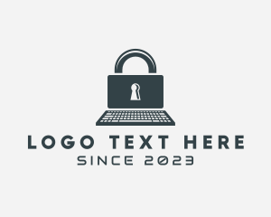 Lock - Laptop Digital Security logo design
