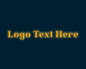 Yellow Glow Generic Wordmark Logo