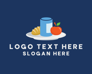 Ingredient - Meal Food Plate Grocery logo design