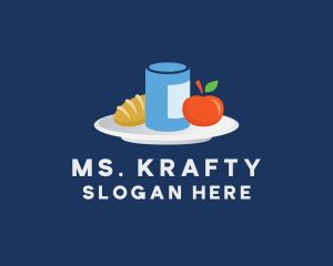 Meal Food Plate Grocery Logo