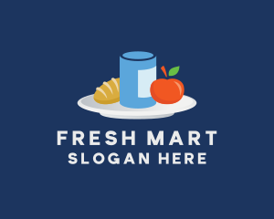 Grocery - Meal Food Plate Grocery logo design