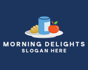 Breakfast - Meal Food Plate Grocery logo design