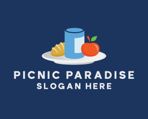 Picnic - Meal Food Plate Grocery logo design