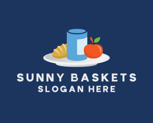 Picnic - Meal Food Plate Grocery logo design