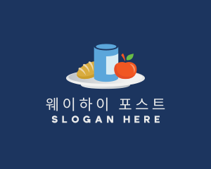 Meal Food Plate Grocery logo design