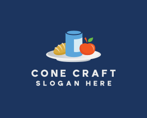 Meal Food Plate Grocery logo design