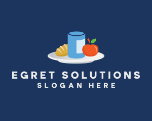 Meal Food Plate Grocery logo design