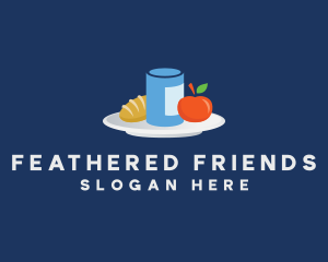 Meal Food Plate Grocery logo design