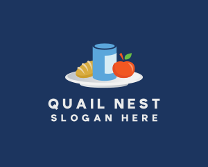 Meal Food Plate Grocery logo design