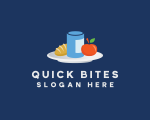 Meal Food Plate Grocery logo design