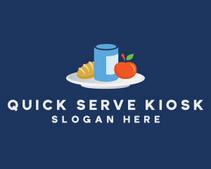 Meal Food Plate Grocery logo design