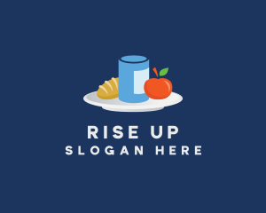 Meal Food Plate Grocery logo design