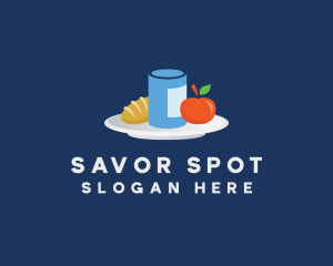 Meal Food Plate Grocery logo design