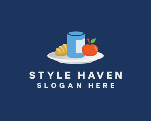 Meal Food Plate Grocery logo design