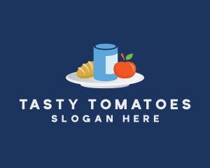 Meal Food Plate Grocery logo design