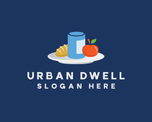 Meal Food Plate Grocery logo design